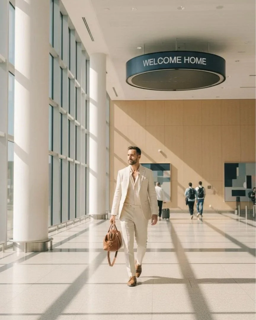 Traveller arriving in the UAE